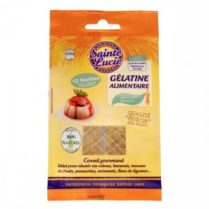 Sainte Lucie Gélatine 12 feuilles 12gr