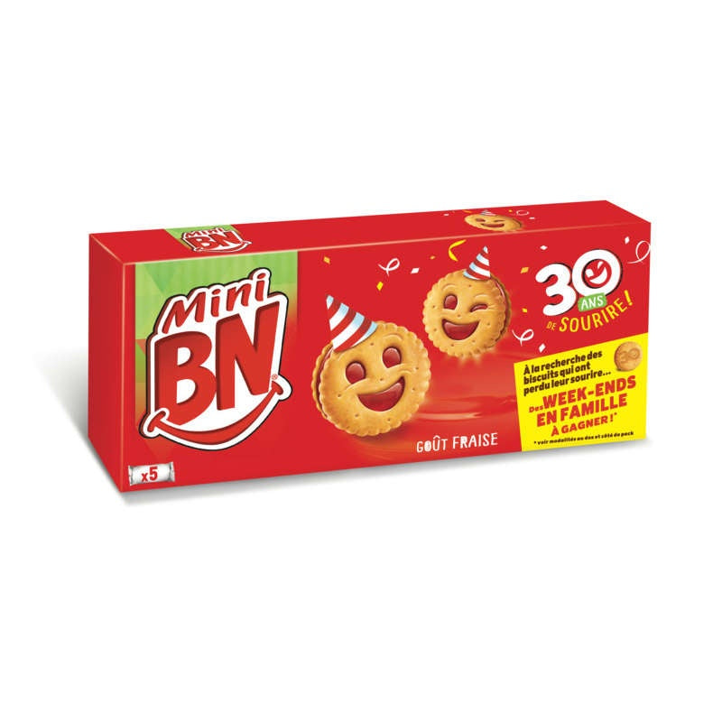 BN Mini Gouters Fraise x5/  175gr