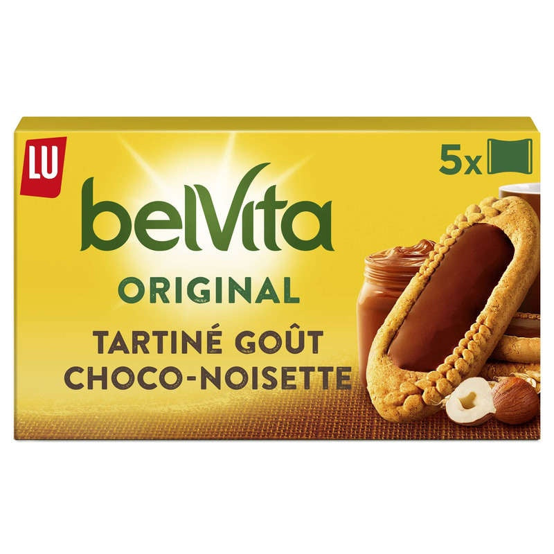 Lu Belvita Tartine Choco Noisette x5  250gr