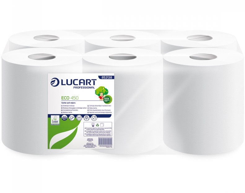 6 lots de 6 Bobines blanche DC 450S Eco 2p Ecolabel 852243