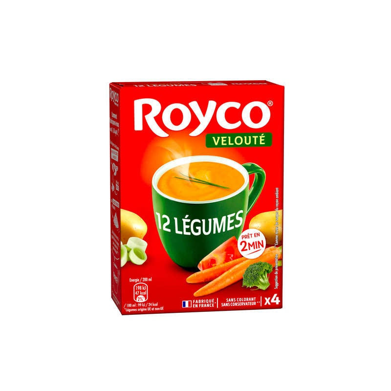Royco Mouliné 12 Légumes x4  64gr