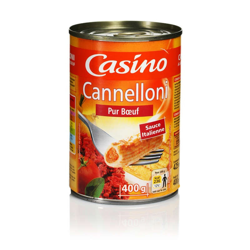Casino Cannelloni Porc Et Boeuf 1/2 400gr