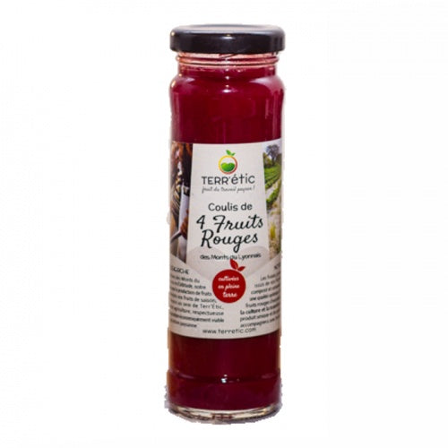 Terr'Etic Coulis De 4 Fruits Rouge Bocal 0.156l