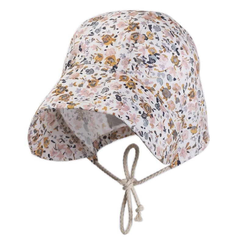 Pom Pom - BOHO FLOPI Caped Bonnet - Sand - Small
