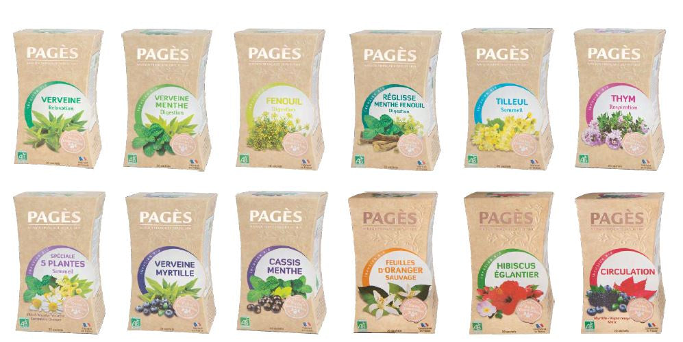 Pagès Infusions & Thés BIO 20 sachets 36gr