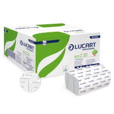12 cartons de 15 paquets Essuie-mains pliés Lucart Z20 ECO 864062 CT 3000F