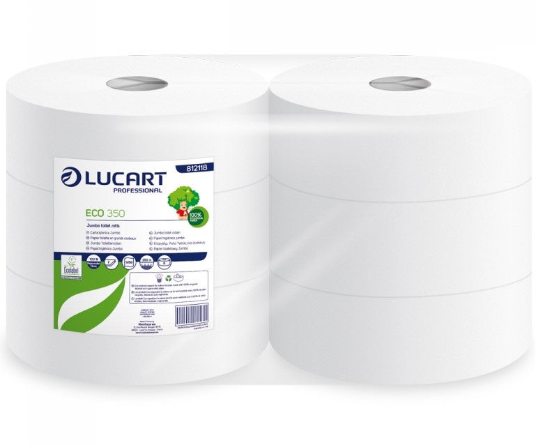 12 lots de 6 rouleaux Papier toilette Maxi Jumbo 2p Ecolabel 812118/5081