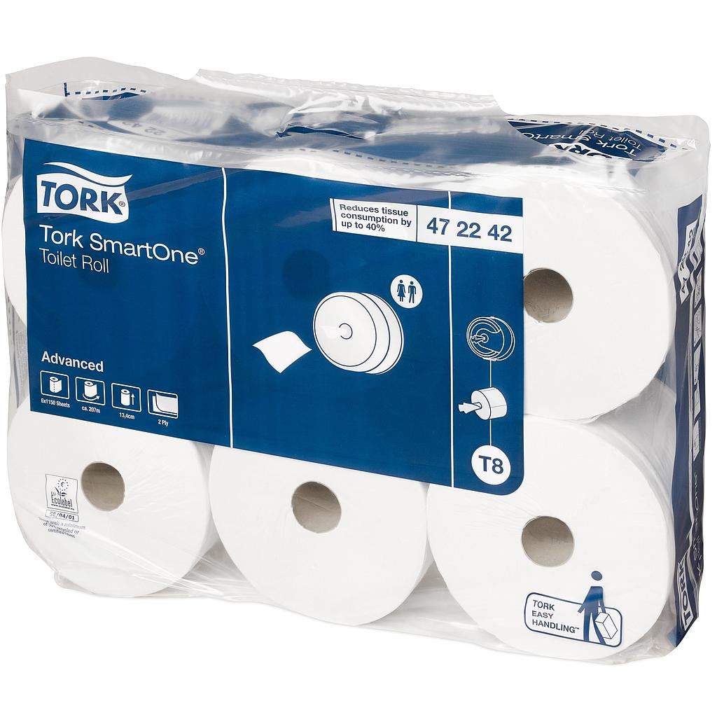 Papier toilette Tork Smart One 910F 2p 472242/CT 6 rlx