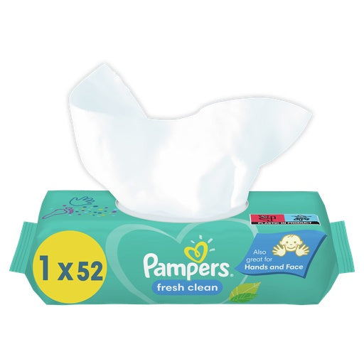 Pampers lingettes bébé x 52 - Fresh Clean