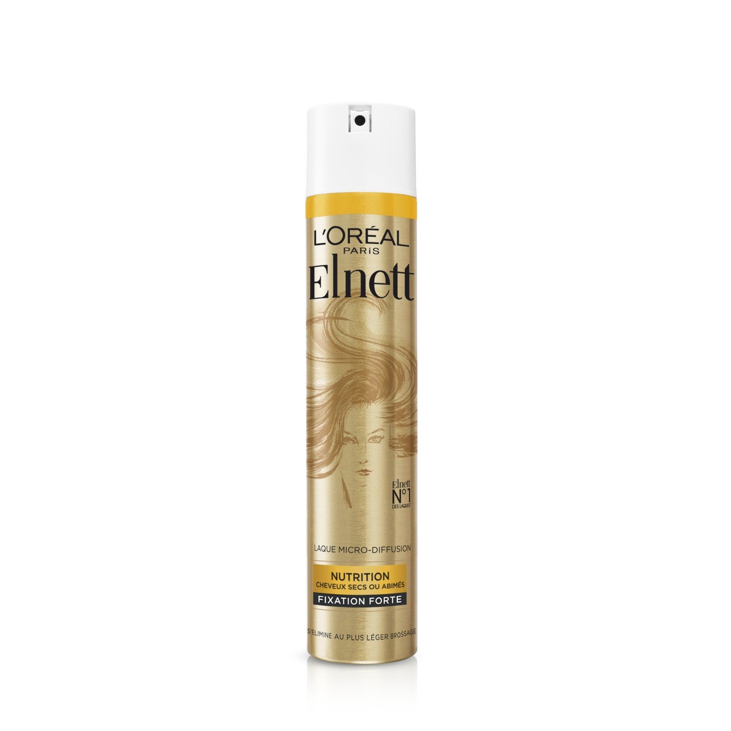 Elnett Laque Satin Fixation Forte Jaune  30cl