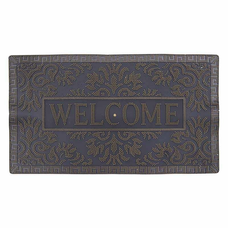 Pvc Doormat Arabesque Welcome 40x70