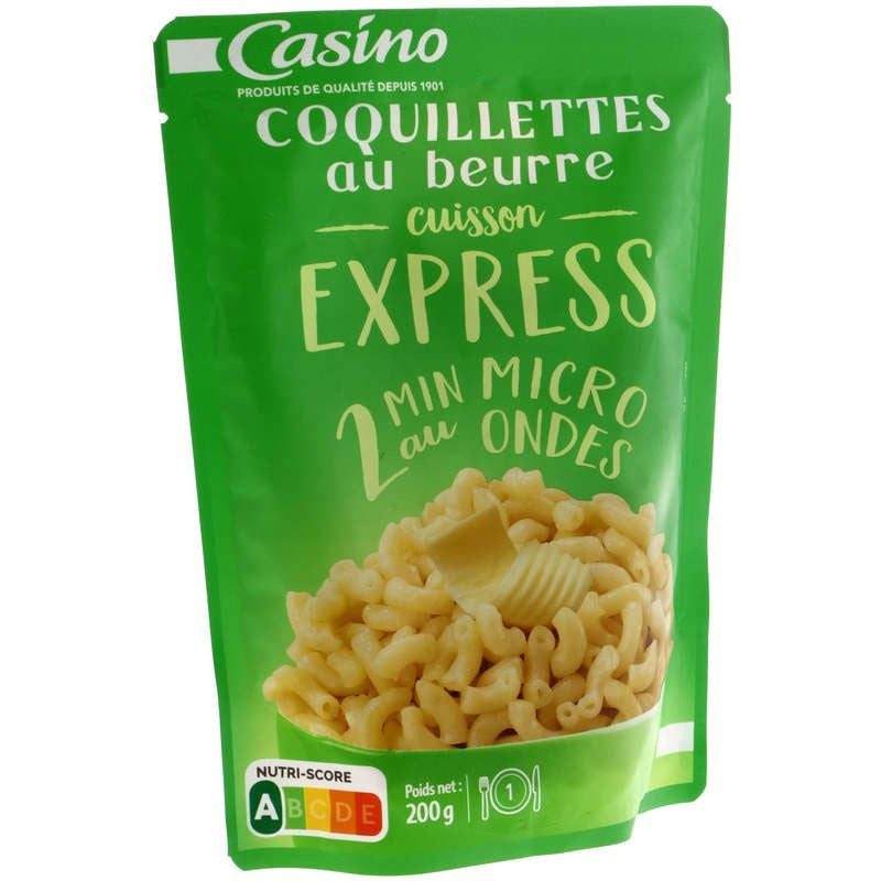 Casino Coquillettes Au Beurre Express 2min 200gr