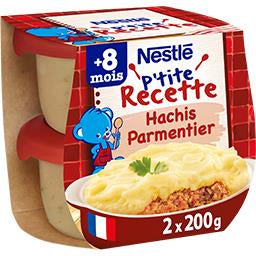 Nestlé P'tite Recette - Hachis parmentier, dès 8 mois - 2x200g