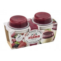 Rians Panna cotta Fruits rouges 2x120g / 240gr