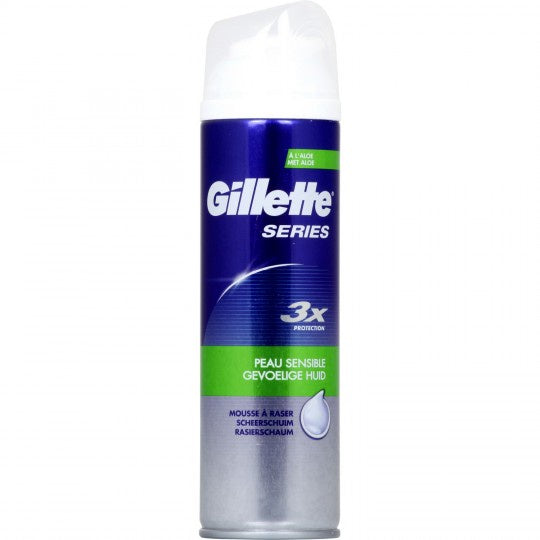 Gillette Series Mousse à Raser Peau Sensible 25cl