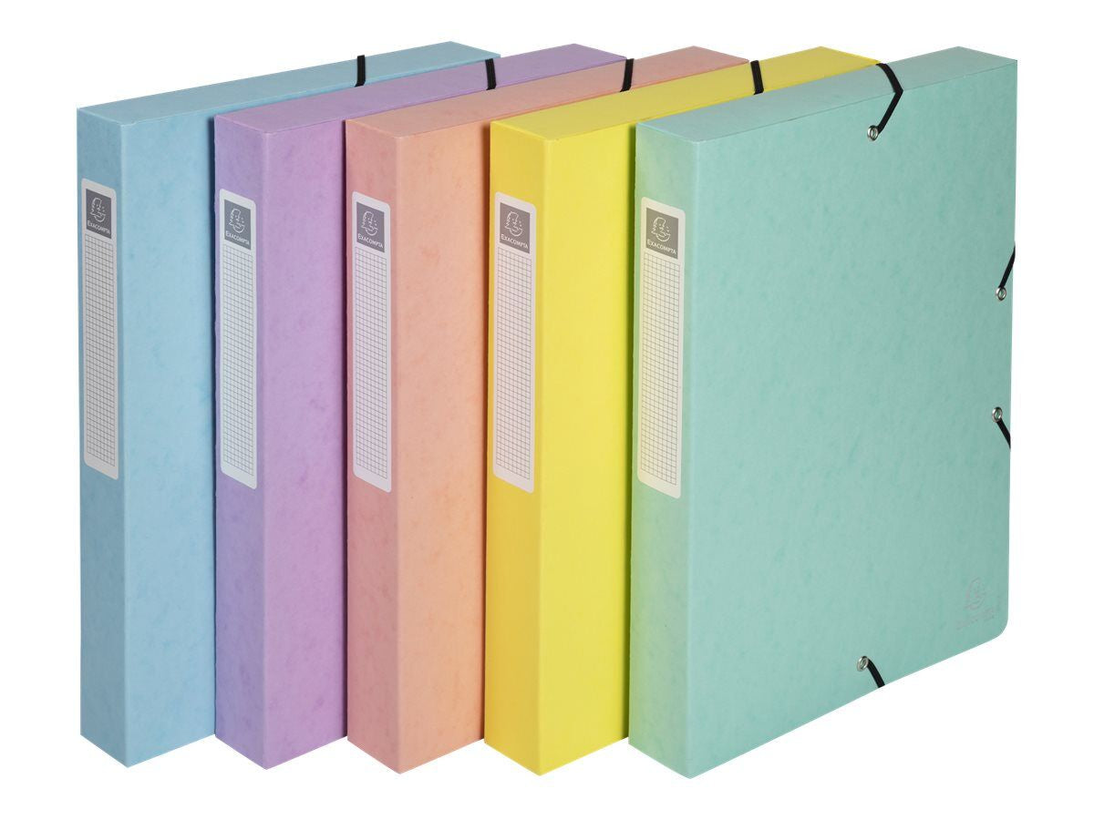 Exacompta Aquarel - Boîte de classement en carte lustrée - dos 40 mm