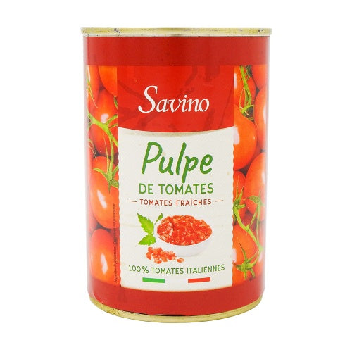 Savino Pulpe De Tomate En Des Conserve 385gr