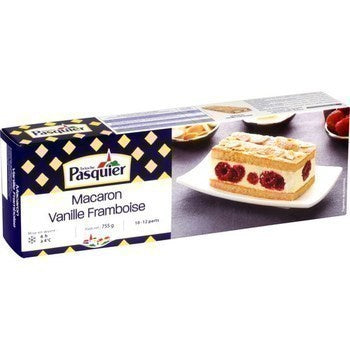 Pasquier Macaron Vanille Framboise 10/12parts 750gr