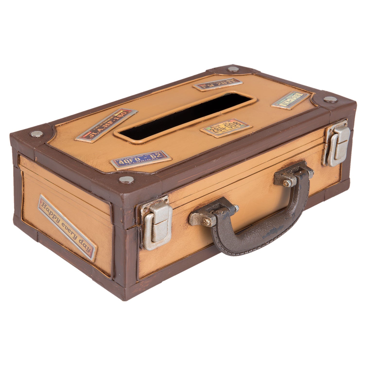 Boîte à Mouchoirs Valise 24x15x9cm