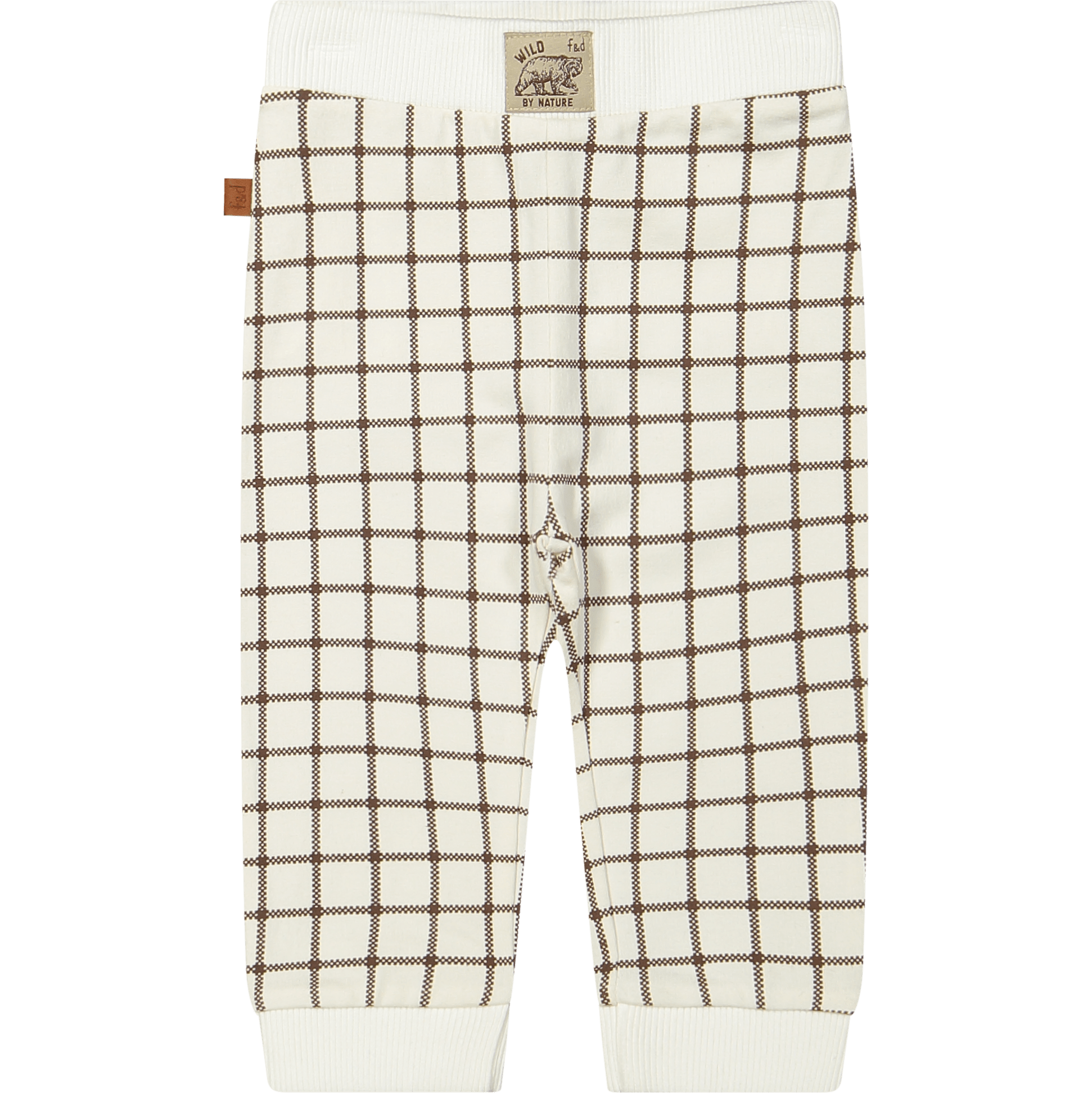 Frogs & Dogs - Check Print Leggings - White - 68cm