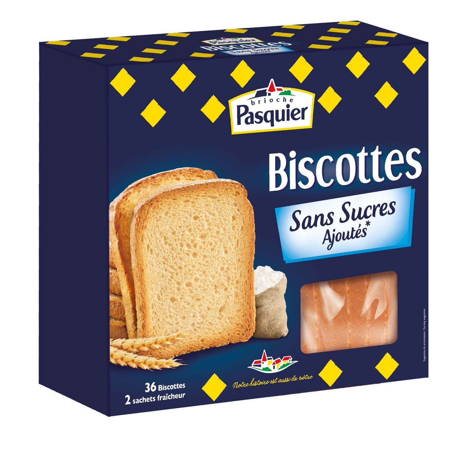 Pasquier Biscotte sans sucre ajouté x36/ 300gr