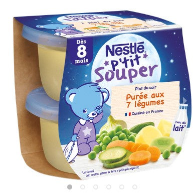 P'tit Souper Nestlé Purée 7 Légumes 8 mois - 2x200g