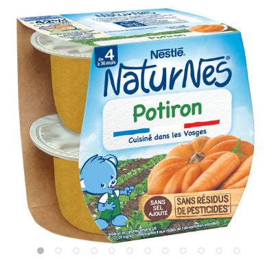 Nestlé Naturnes - Bol Potiron - dès 4 mois - 2x130g
