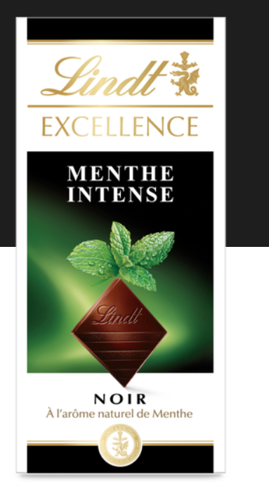 Lindt Excellence Noir Menthe Intense 100gr