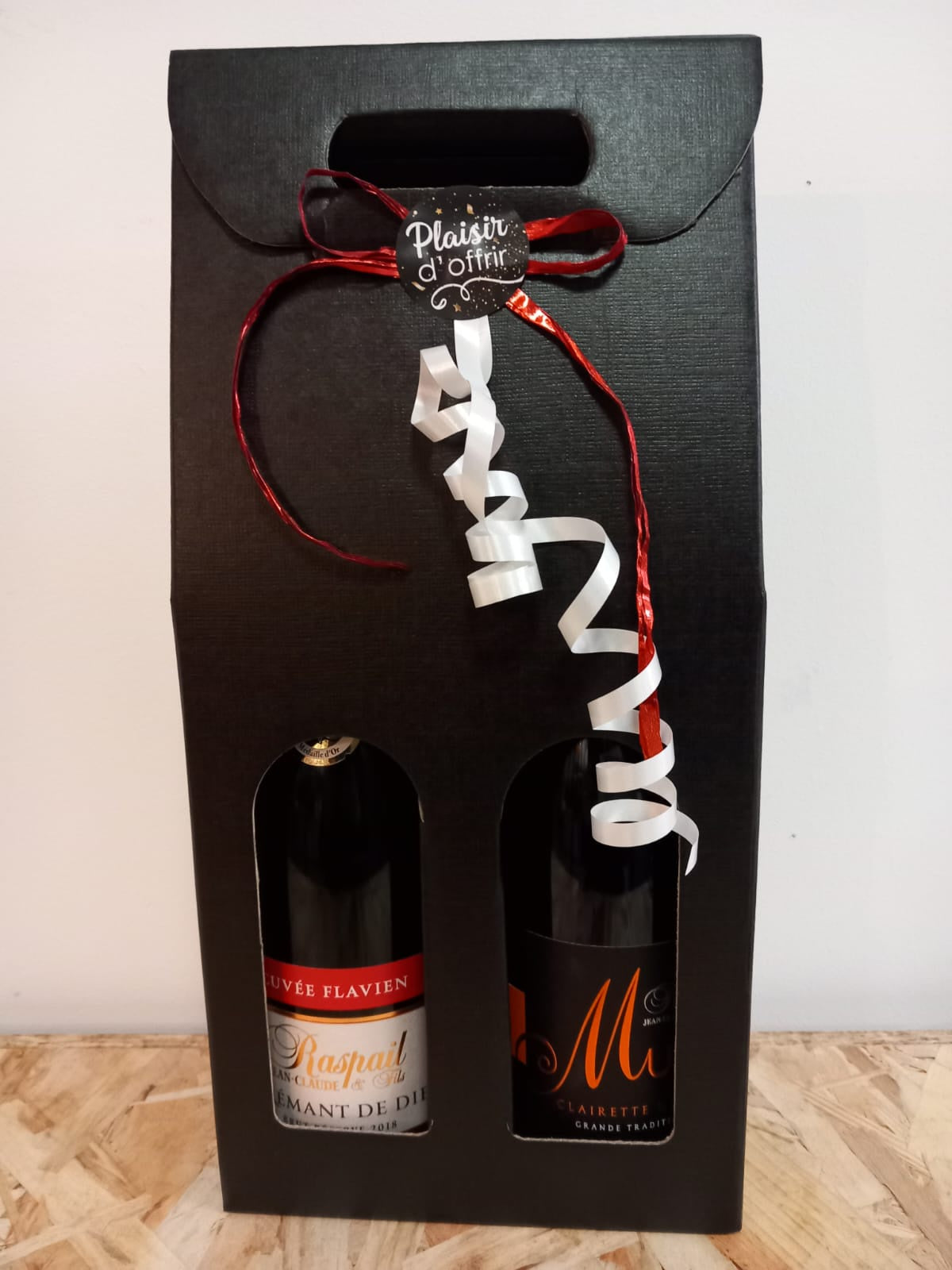 Valisette " Prêt à Offrir" Raspail Clairette & Crémant  2x75cl / 1.5L