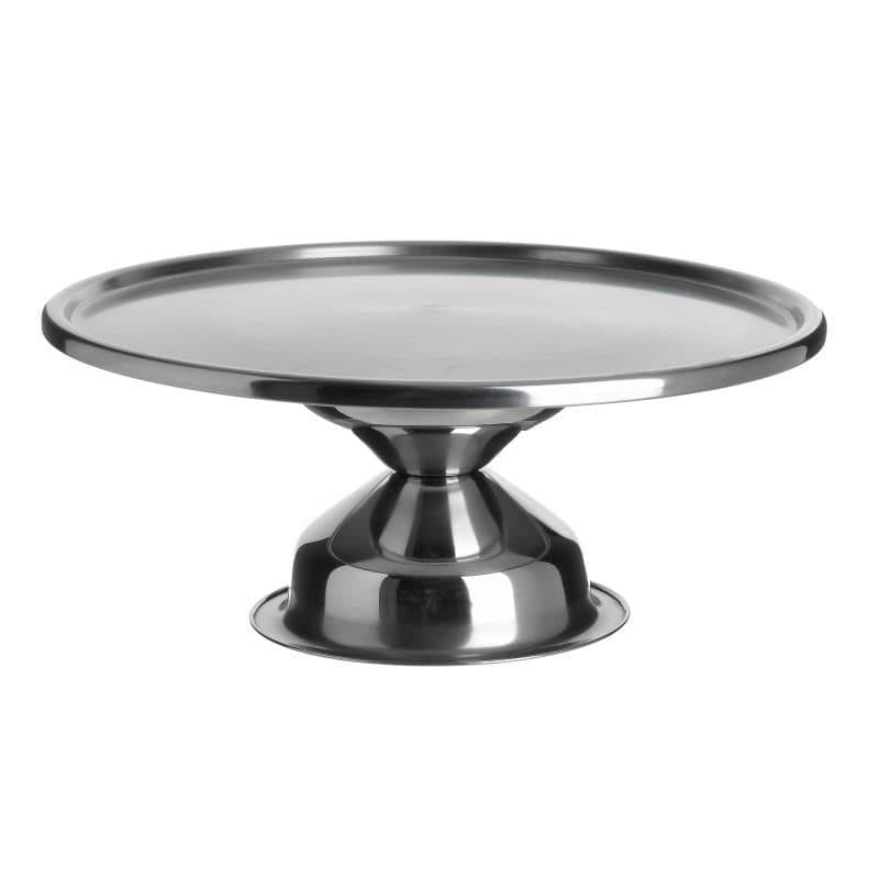 Aluminium Cake Stand Silver 32x16x34cm