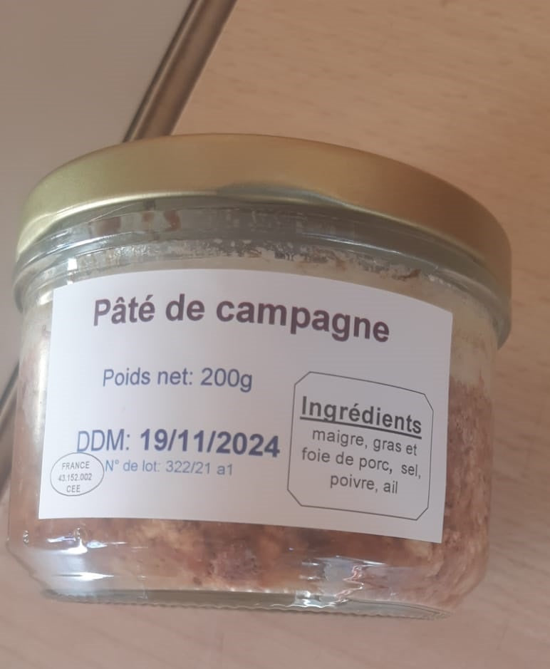 Pâté de Campagne Tradition Fermière 200g