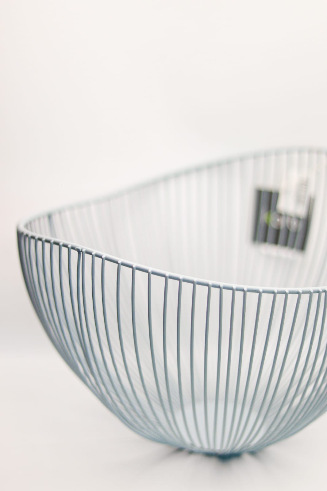 CD Corbeille Gris Emetal 32x21x29cm