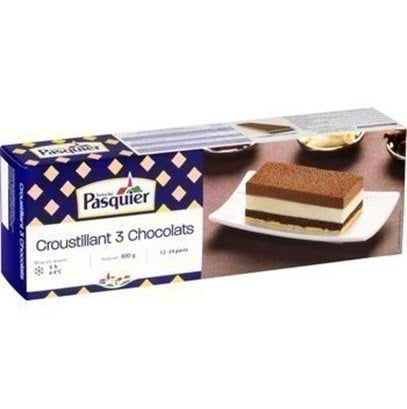 Pasquier Croustillant 3 Chocolats 10-12parts / 800gr