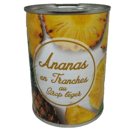 Ananas en Tranches au Sirop Léger 340gr