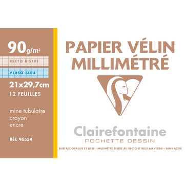 Clairefontaine Papier vélin millimétré