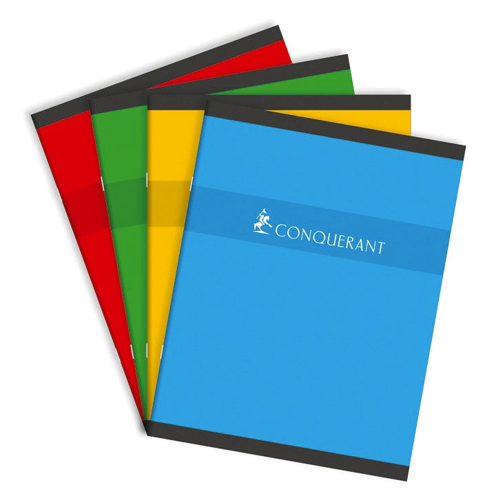 Cahier piqûre CONQUERANT 32 pages 17 x 22 cm séyès