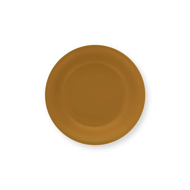 Assiette  Creuse Caramel Mat-Blanc 25.5cm