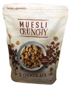 Muesli Croustillant Aux 2 Chocolats 450gr