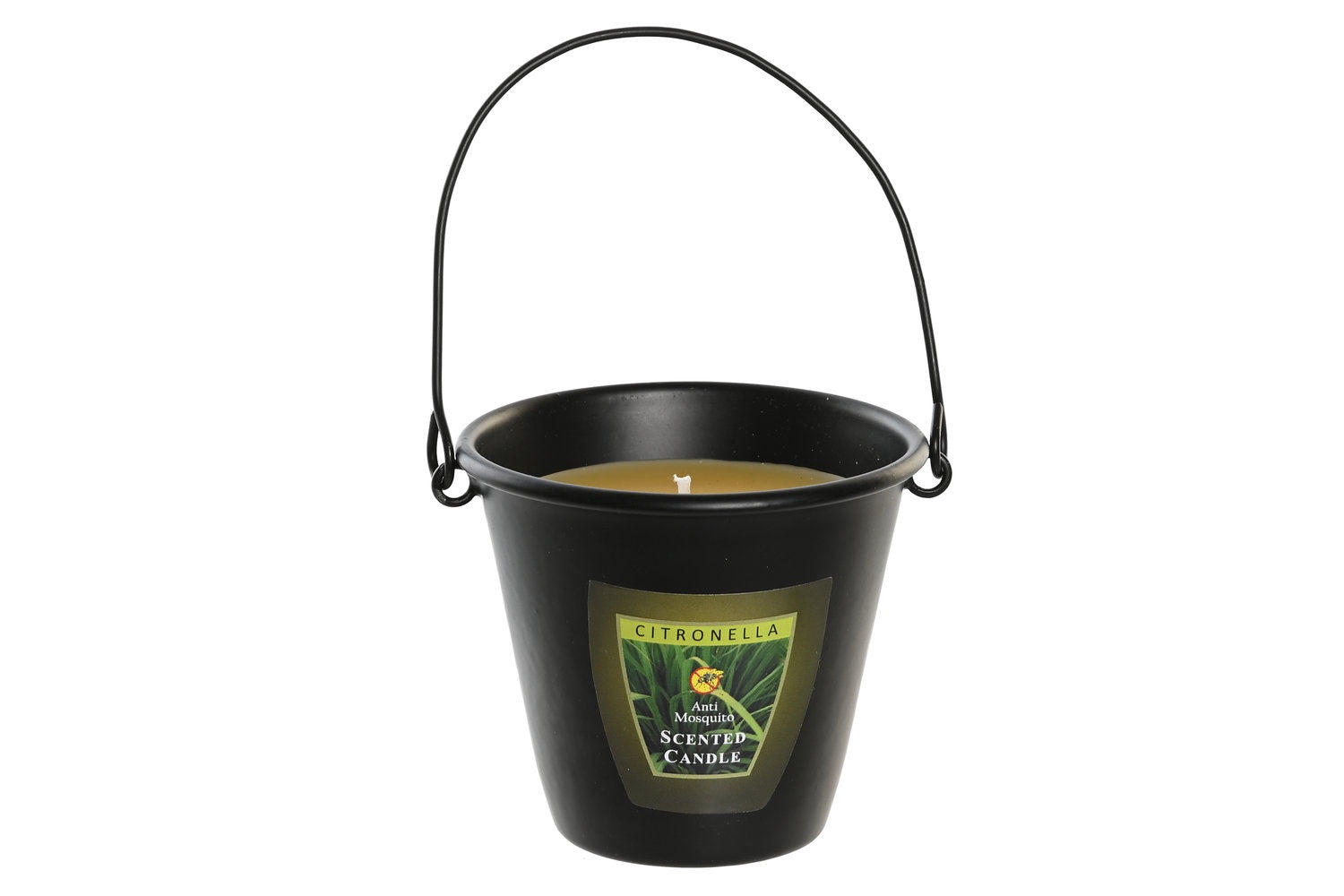 Alexandra Candles - BOUGIE METAL CIRE 7,5X7,5X7 140GR CITRONNELLE NOIRE