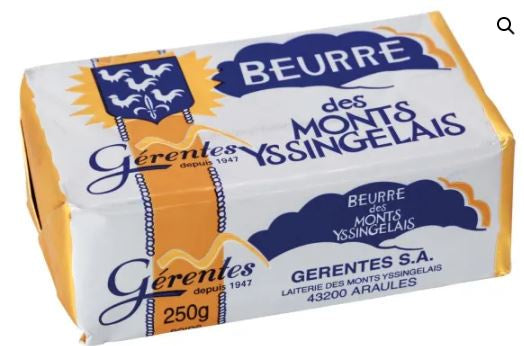 Gerentes Beurre Mts Yssingelais 250gr