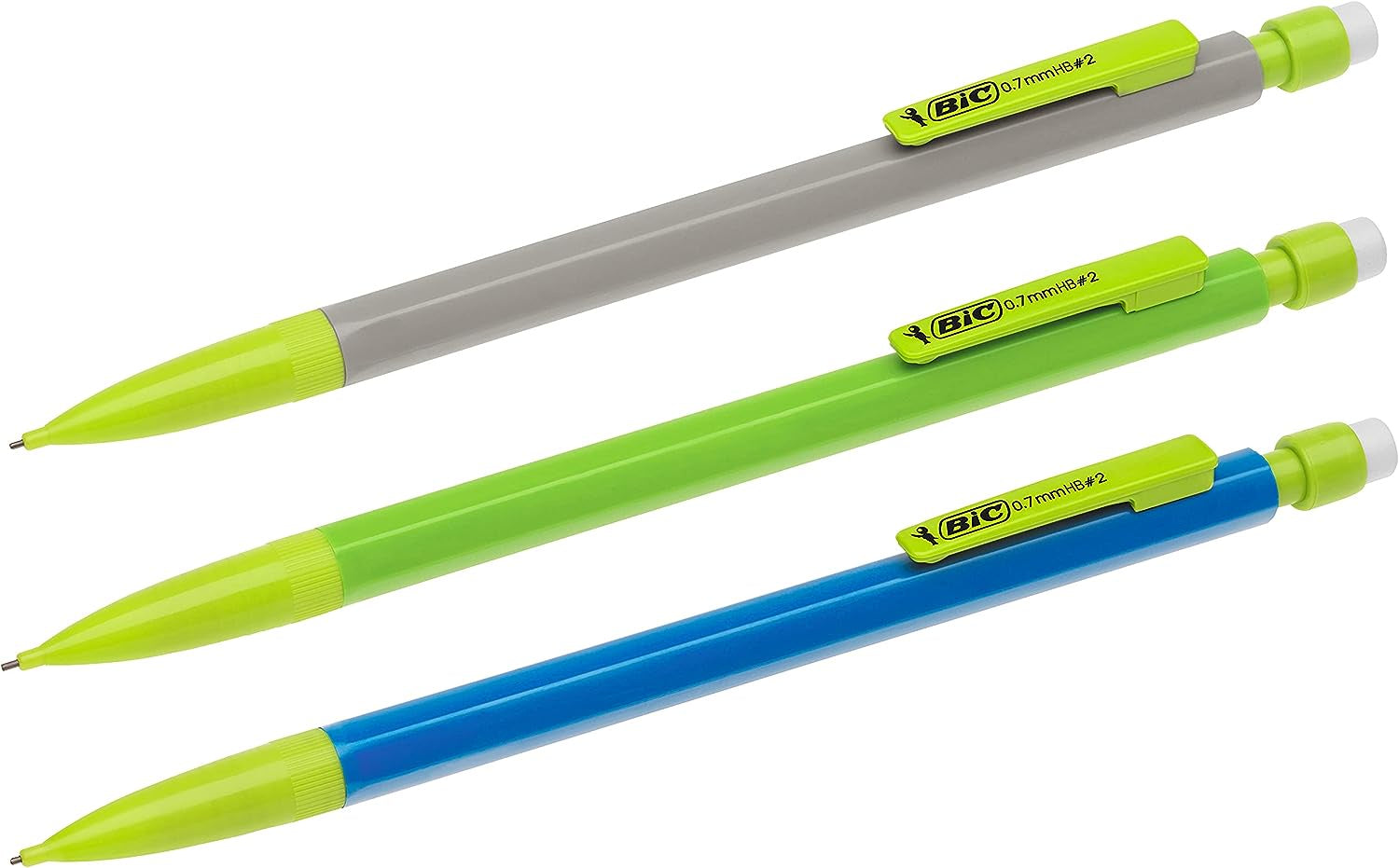 BIC Matic ECOlutions Porte-Mines Labellisé NF Environnement - 0,7 mm HB, Couleurs Du Corps Assorties,