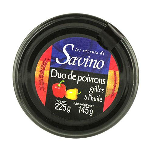 SAVINO Duo de poivrons grillés 225gr