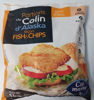 Filets de Colin D'Alaska Façon Fish & Chips 1kg