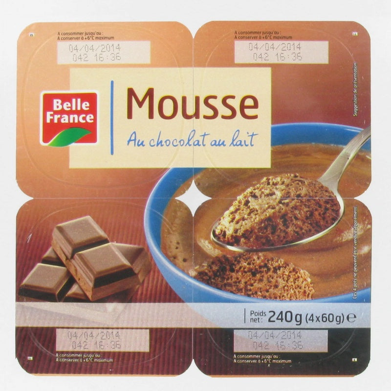 MamieNova  Mousse Choco Lait 60g x4 / 240gr