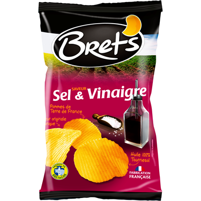 Bret's Chips Sel & Vinaigre 125gr