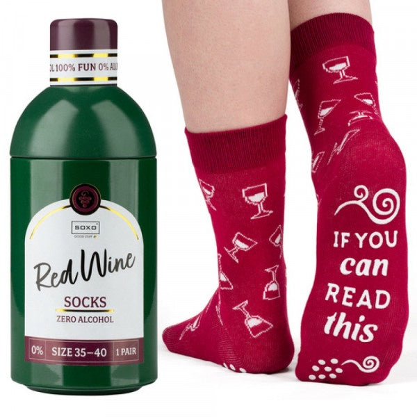 SOXO GOOD STUFF 1 chaussette  rigolotes Rouge Taille 38/40