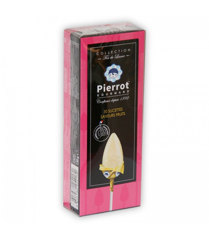 Pierrot Gourmand Eui 10 Sucettes Fruits 130gr
