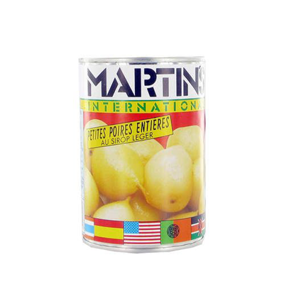 Martin's Petites Poires Entières Au Sirop 1/2 210gr