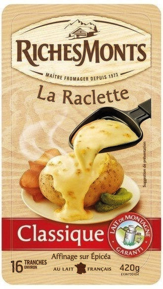Richesmonts Raclette Classique Tranche 420gr