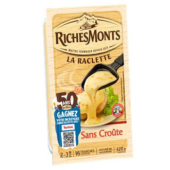 Richesmonts Fromage Raclette  Ss Croute 16Tranches 420gr